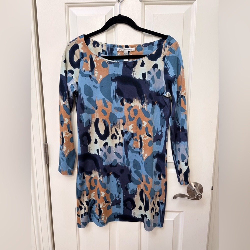 Diane Von Furstenberg Multicolor Silk Dress